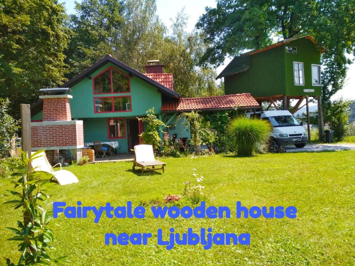 Fairytale Wooden House By Ljubljana Vila Grosuplje Exterior foto